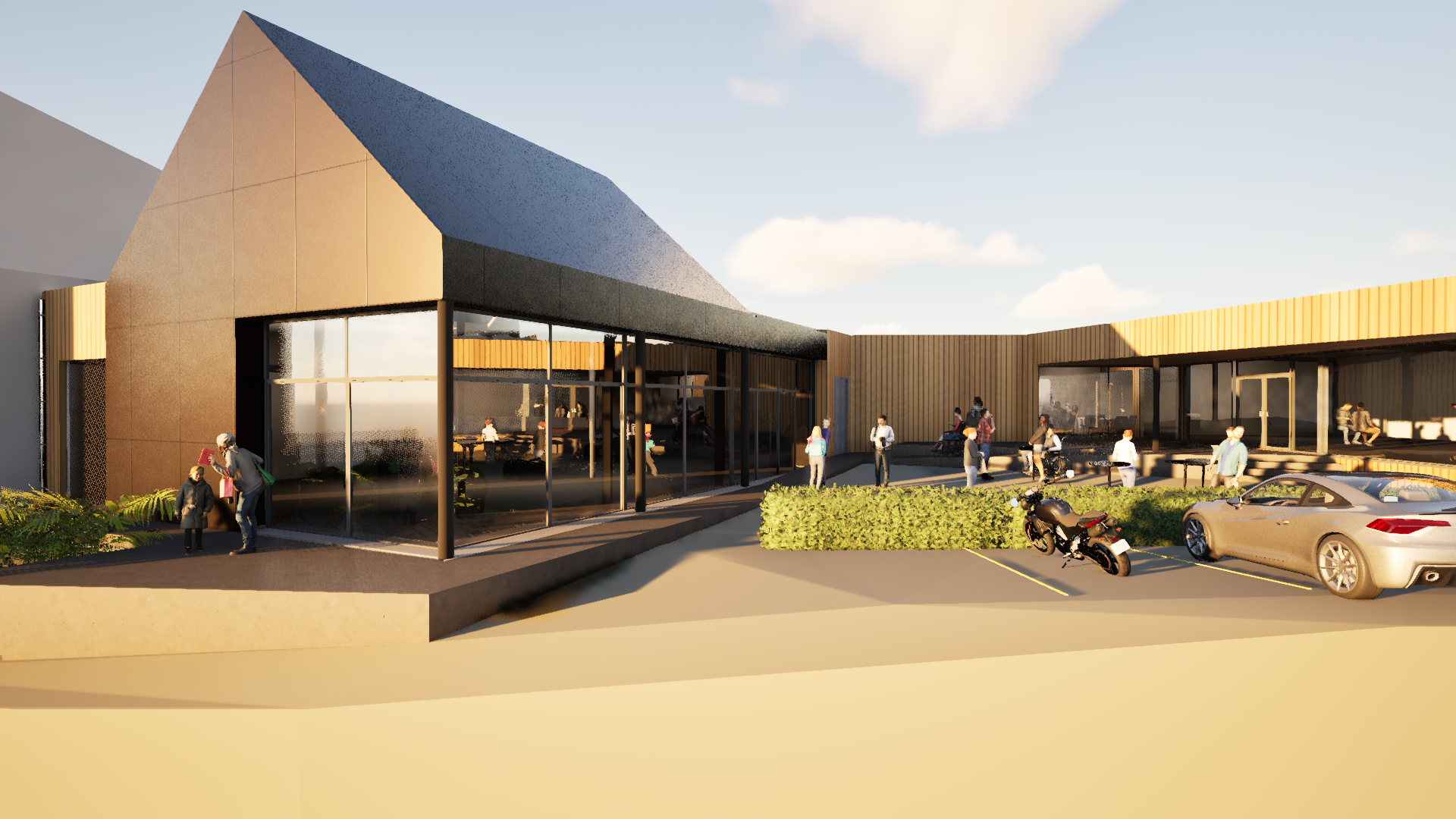 Belgrade architecte rénovation surface commerciale Namur