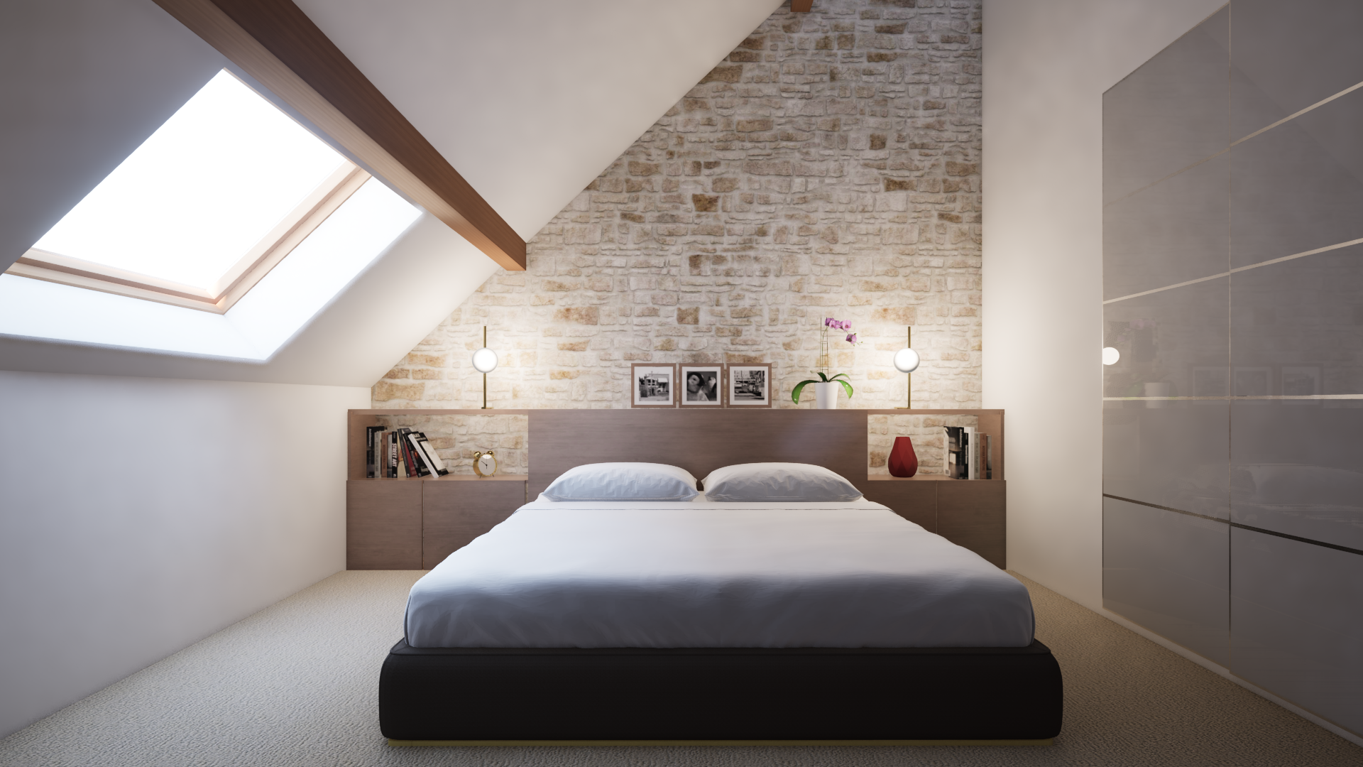 Aménagement chambre architecte